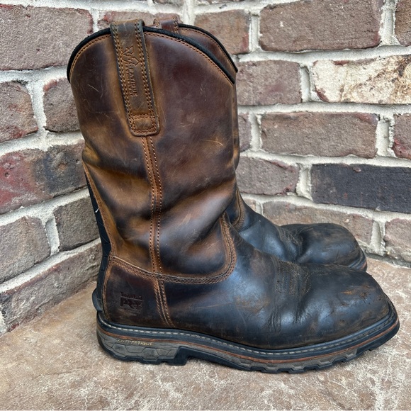 Timberland Pro Brown Work Boot Men’s Sz 11 - Picture 7 of 16